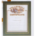 Green Leatherette Certificate Holder Frame